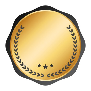 Beyaz üzerine vektör gradyan altın lüks etiketler