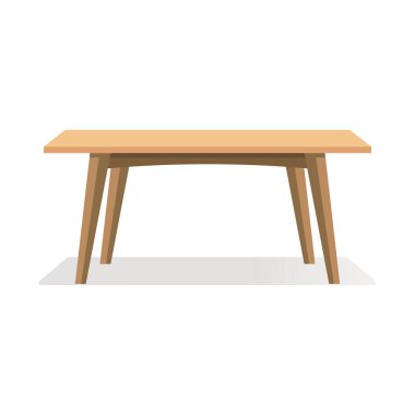 Beyaz arkaplanda kahverengi bir tablo yönlendir