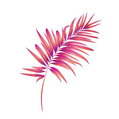 Vektör soyut tropikal kırmızı davet panelini terk eder