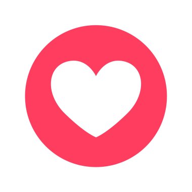 Beyaz arkaplanda vektör çember kalp