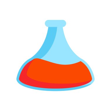 Basit renkli bir çizim olan laboratuvar bardaklarını taşıyın.