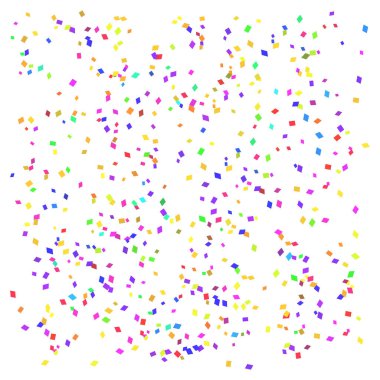 Vektör renkli konfeti arkaplanı