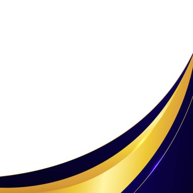 Vektör mavisi soyut modern dalgalar şablonu