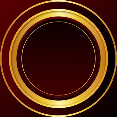 Vektör gerçekçi altın çerçeve tasarımı arkaplanı