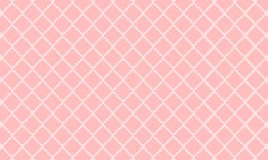 Şirin pembe arkaplan, ızgara deseni, pastel minimal tasarım vektörü