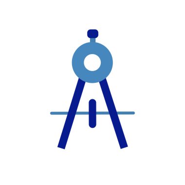 Web sitesi tasarımı için modayı belirleyen mimari sembolde vektör pusula simgesi