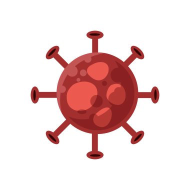 Beyaz arka planda Coronavirüs 'ün taşıyıcı korona virüsü