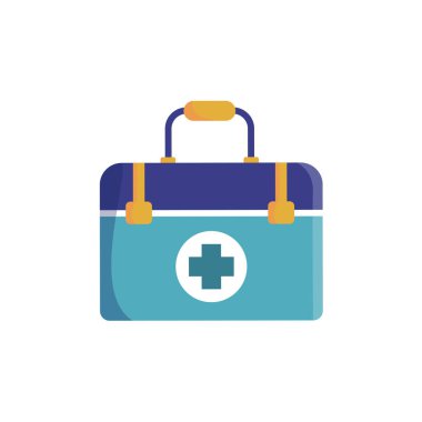 Şeffaf arkaplanda vektör ilk yardım kiti çizimi