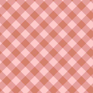 Damalı pembe ve beyaz basit tasarımın vektör soyutsuz deseni