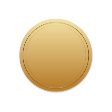 Vektör gerçekçi altın çerçeve şablonu