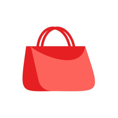 Alışveriş, seyahat, tatil için vektör kadın çantası