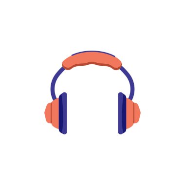 Kulaklık simgesinin vektör illüstrasyonu