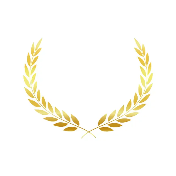 Vektör dekoratif yuvarlak çelenk rozet altın yaprak çerçeve