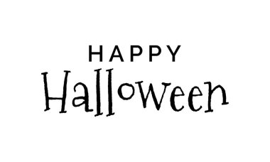 Mutlu Cadılar Bayramı harf dizaynı