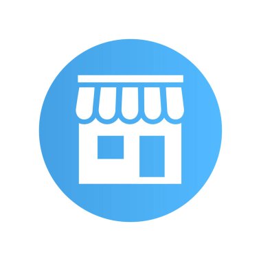 Vektör dükkanı simge vektör logo şablonu