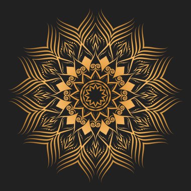 Vektör mandala süsü tasarımı