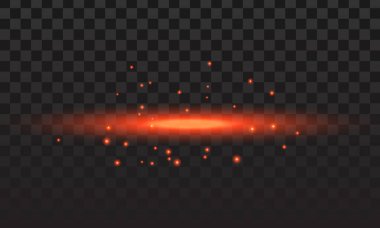 Parlayan ışık efektleri, şeffaf ışıltılı yıldız patlaması