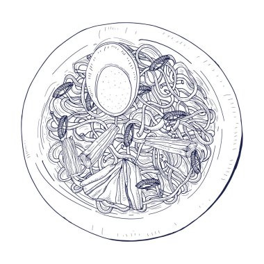 vektör el lezzetli yemek arkaplanı çizdi