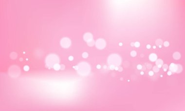 Işıldayan parlak bokeh ile vektör pembe arkaplan