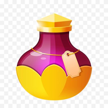 Vektör iksir şişesi 3d resim