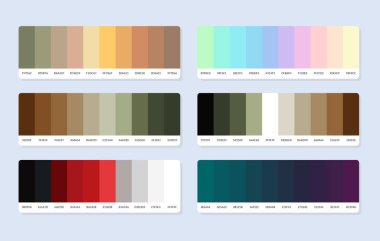  Pantone renk paleti örnekleri rgb altıgeninde