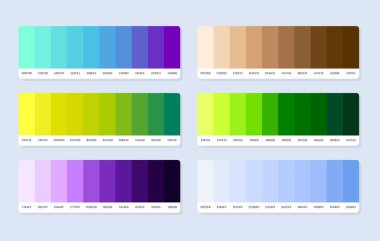  Pantone renk paleti örnekleri rgb altıgeninde