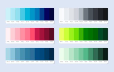  Pantone renk paleti örnekleri rgb altıgeninde