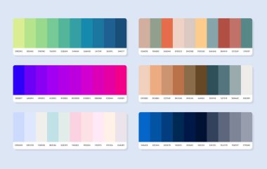  Pantone renk paleti örnekleri rgb altıgeninde