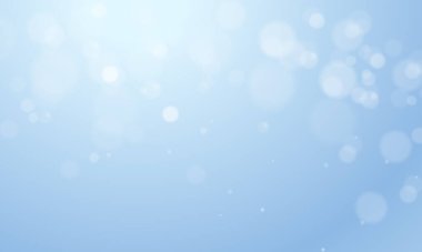 Parlayan ışıltılı bokeh ile vektör mavisi arkaplan