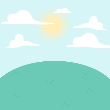 vektör doğal manzara arkaplan tasarımı