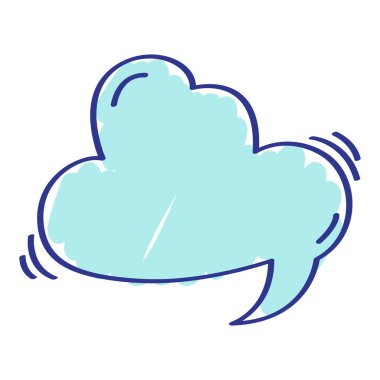 Vektör konuşma balonu düz tasarımı izole edilmiş beyaz arkaplan