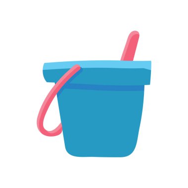 Çocuklar için kum kovaları ve kepçeler yapın kumdan kaleler yapın.