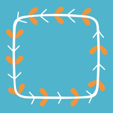 Ev dekorasyonu için vektör noel çelengi düz ikon iç mimarisi