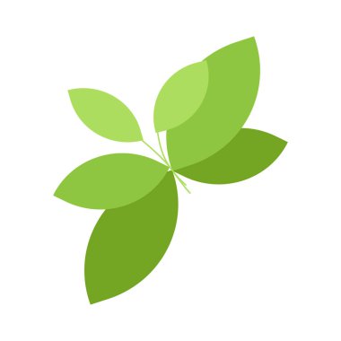 vektör soyut bitki beyaz üzerinde çizim bırakır