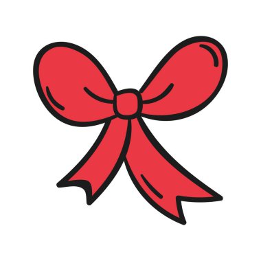 Siyah çizgili vektör yayı karalama stili