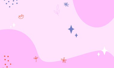 El çizimi düz tasarım soyut karalama arkaplanı