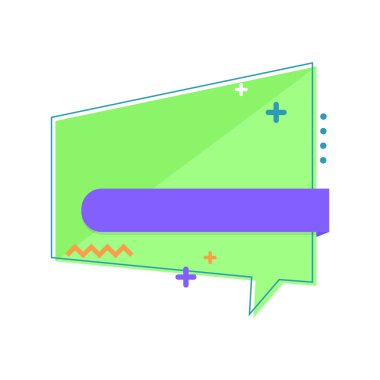 Beyaz arkaplanda vektör düz origami pankartı