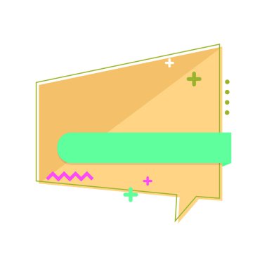 Beyaz arkaplanda vektör düz origami pankartı