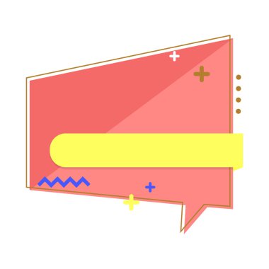 Beyaz arkaplanda vektör düz origami pankartı