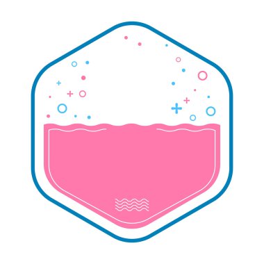 Beyaz arkaplanda vektör düz origami pankartı