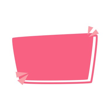 Origami tarzı konuşma balonu pankartı. Etiket tasarım şablonu. Metnin için boş