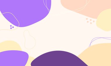  El çizimi düz tasarım soyut karalama arkaplanı