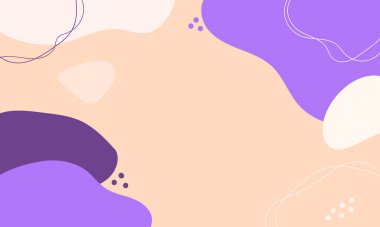  El çizimi düz tasarım soyut karalama arkaplanı