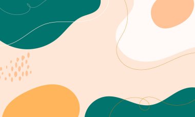  El çizimi düz tasarım soyut karalama arkaplanı