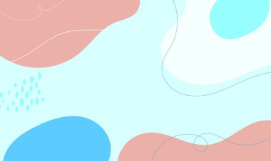 El çizimi düz tasarım soyut karalama arkaplanı