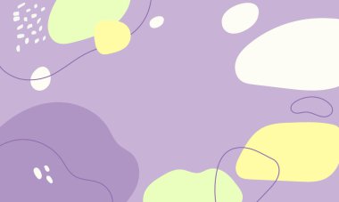 El çizimi düz tasarım soyut karalama arkaplanı