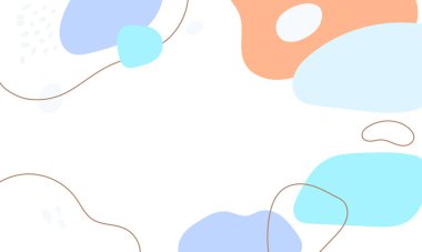 El çizimi düz tasarım soyut karalama arkaplanı