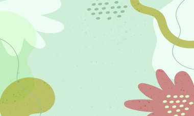 El çizimi düz tasarım soyut karalama arkaplanı