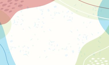 El çizimi düz tasarım soyut karalama arkaplanı