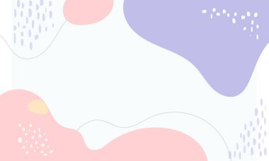 El çizimi düz tasarım soyut karalama arkaplanı